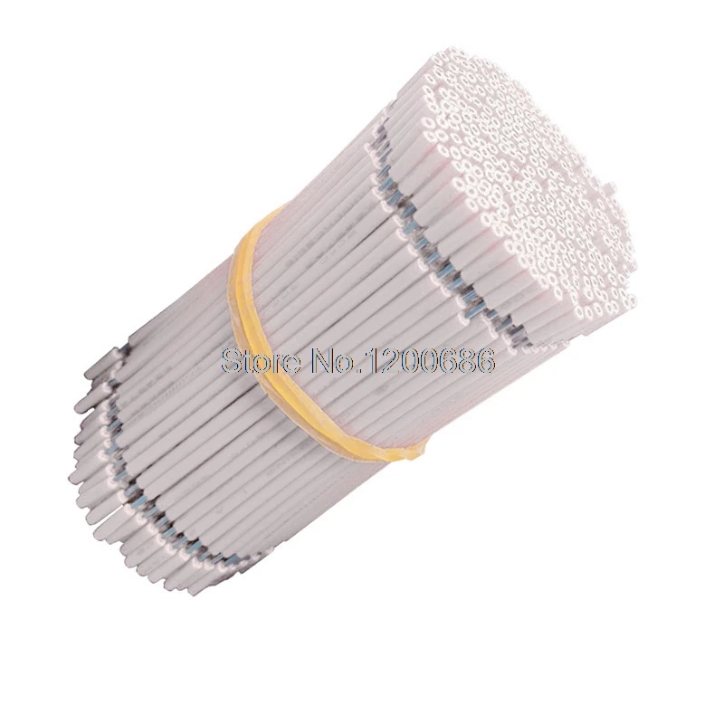 

40CM 5mm half strip off UL 1007 24AWG white 20piece/lot super flexible 24 AWG PVC insulated Wire Electric cable, LED cable,