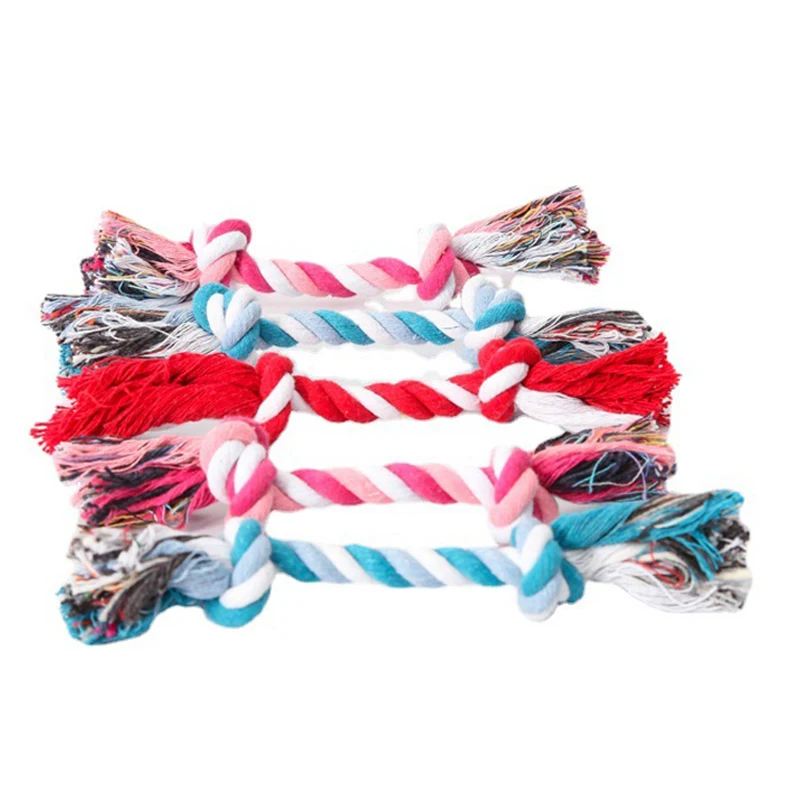 17cm Pet Dog Puppy Double Knot Chew Rope Toys Clean Teeth Toothbrush Durable Braided Bone Molar Supplies Random Color Supplies
17cm Pet Dog Puppy Double Knot Chew Rope Toys Clean Teeth Toothbrush Durable Braided Bone Molar Supplies Random Color Supplies