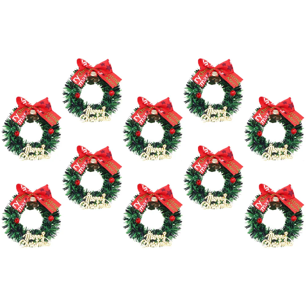 10 Pcs Decorative Wreath Christmas Miniature Garland Crafts Wreaths Decorate Simulated
10 Pcs Decorative Wreath Christmas Miniature Garland Crafts Wreaths Decorate Simulated