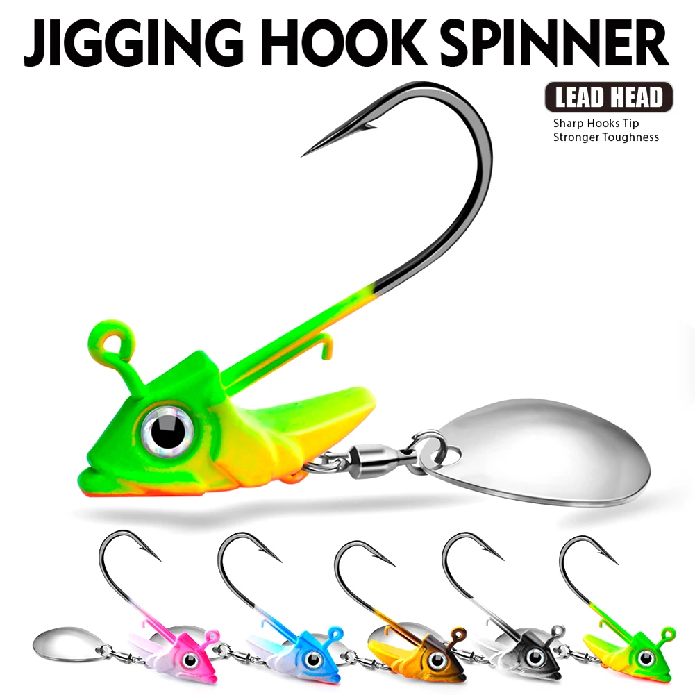 Luya Fishing Lure Jig Head Hooks 10.5g+15g Fish Head Hook Spinner Bait Lead Head Lure Swimbait for Worm Bait Fishing Tackle
Luya Fishing Lure Jig Head Hooks 10.5g+15g Fish Head Hook Spinner Bait Lead Head Lure Swimbait for Worm Bait Fishing Tackle
