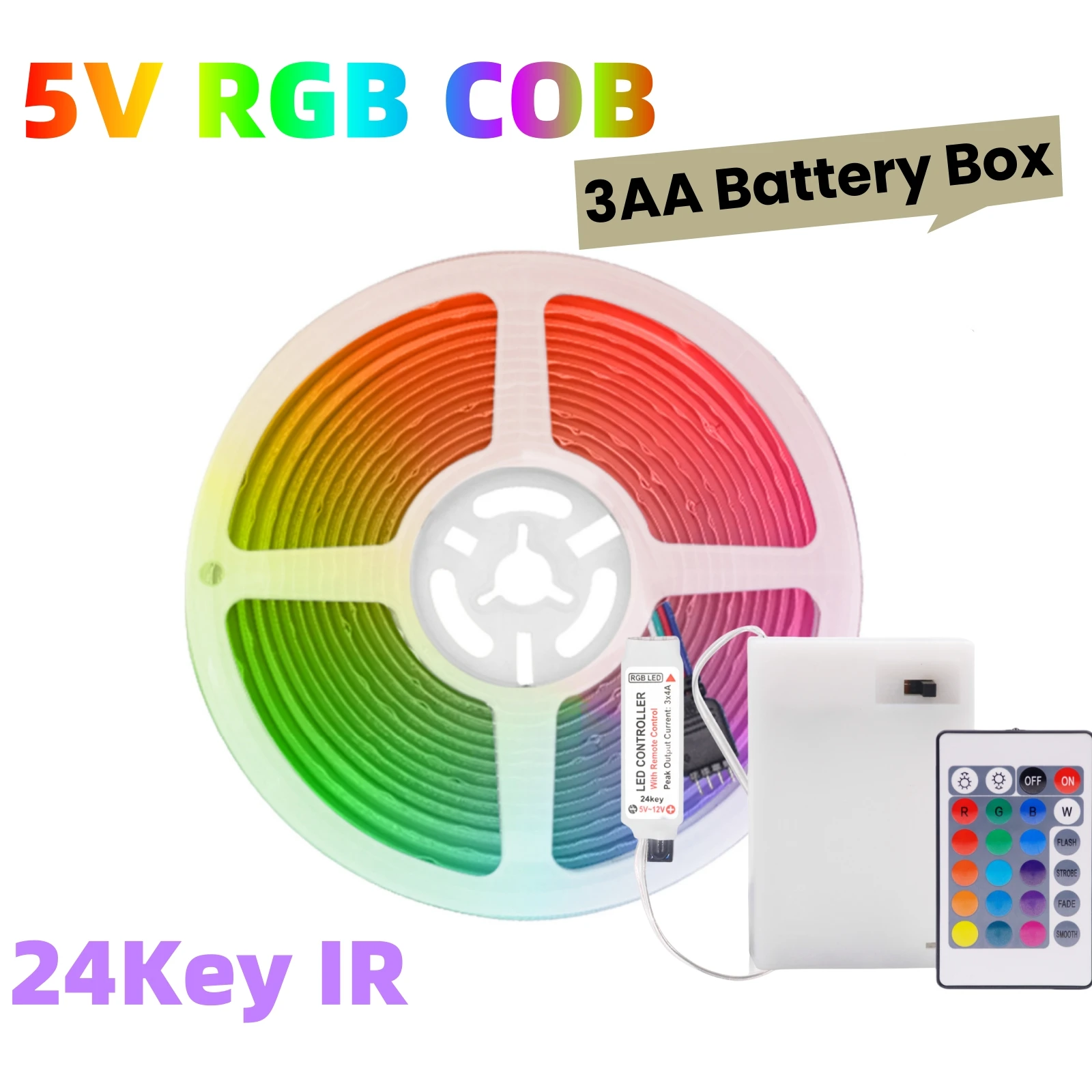 HEGEHE RGB Светодиодная лента Bluetooth 24 клавиши
HEGEHE RGB Светодиодная лента Bluetooth 24 клавиши