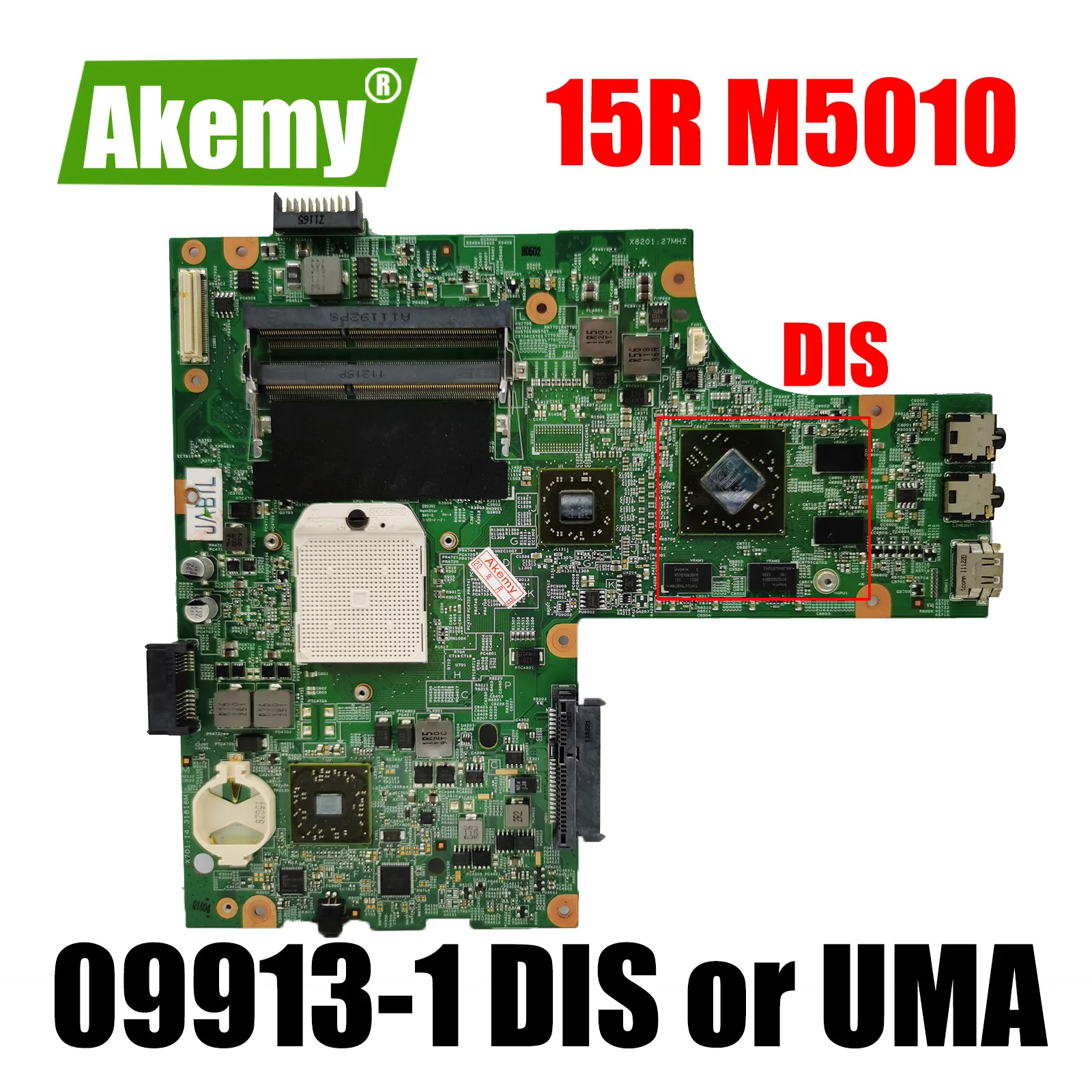 CN-0HNR2M CN-0YP9NP For DELL Inspiron 15R M5010 SOCKET S1 Laptop Motherboard 09913-1 DIS or UMA DDR3 Notebook mainboard
CN-0HNR2M CN-0YP9NP For DELL Inspiron 15R M5010 SOCKET S1 Laptop Motherboard 09913-1 DIS or UMA DDR3 Notebook mainboard