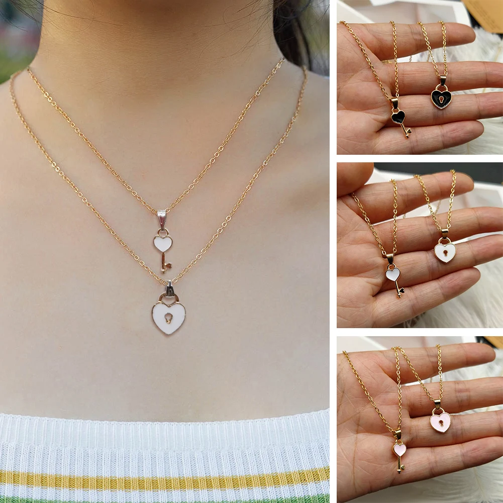 2022 1Pair Paired Pendants Heart Couple Necklace Love Key Lock Charm Jewelry Alloy Chain Necklace Jewelry For Women Lovers Gifts
2022 1Pair Paired Pendants Heart Couple Necklace Love Key Lock Charm Jewelry Alloy Chain Necklace Jewelry For Women Lovers Gifts