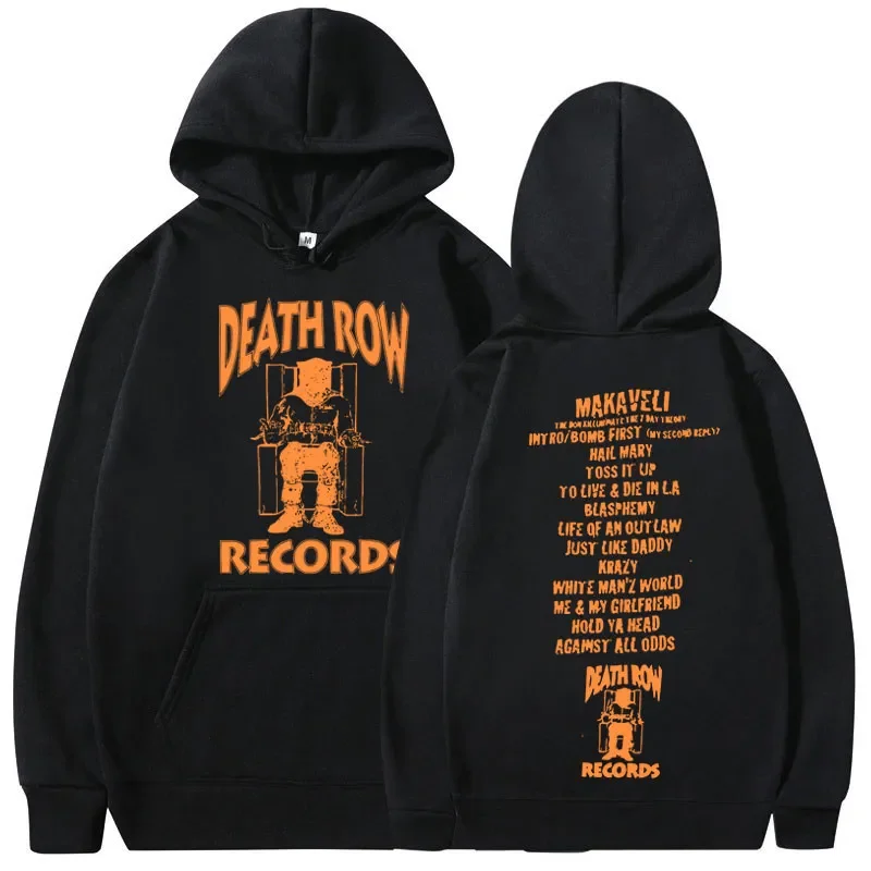 

Death Row Records Hoodie Men_s Women_s High Quality Weeknd Hooded Hoodie Polar Fleece Y2k Sweatshirts Men Women Pullover