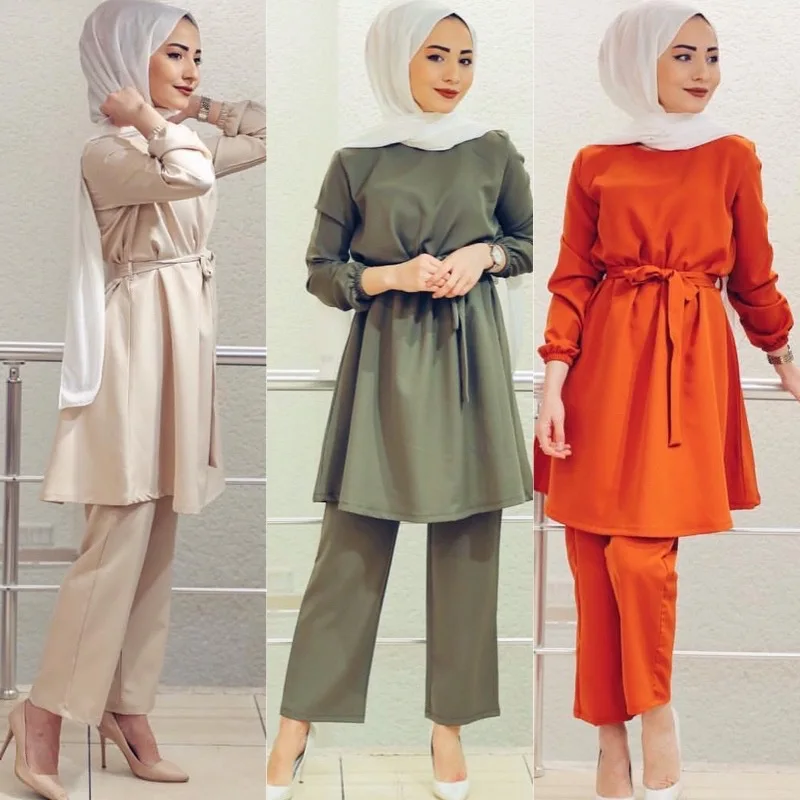 Muslim Sets Women Two Piece Ramadan Abaya Turkey Hijab Prayer Dress Wide Leg Pants Jilbab Khimar Kaftan Moroccan Muslim Clothes
Muslim Sets Women Two Piece Ramadan Abaya Turkey Hijab Prayer Dress Wide Leg Pants Jilbab Khimar Kaftan Moroccan Muslim Clothes
