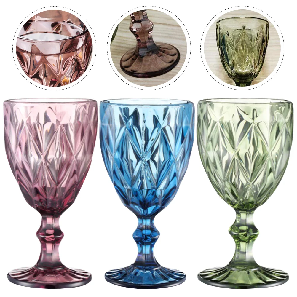 3Pcs Household Reusable Glasses Colorful Glasses Glass Goblets Glasses for Party
3Pcs Household Reusable Glasses Colorful Glasses Glass Goblets Glasses for Party