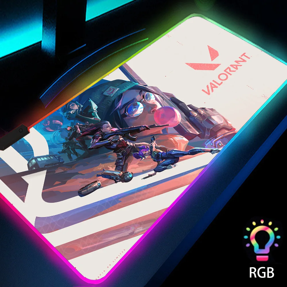 Valorant Pc Accessories Gaming Long Mouse Pad Computer Desk Accessories Keyboard RGB Office Table LED Rubber Backlit Mats Light
Valorant Pc Accessories Gaming Long Mouse Pad Computer Desk Accessories Keyboard RGB Office Table LED Rubber Backlit Mats Light