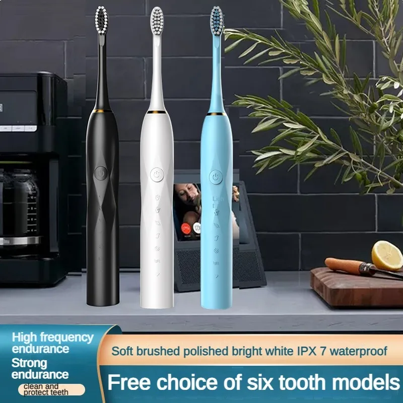 Cool Sonic Electric Toothbrush Diamond Laser Engraving Finish Soft Bristle USB Rechargeable Adult Oral Dental Gift Box Packagin
Cool Sonic Electric Toothbrush Diamond Laser Engraving Finish Soft Bristle USB Rechargeable Adult Oral Dental Gift Box Packagin