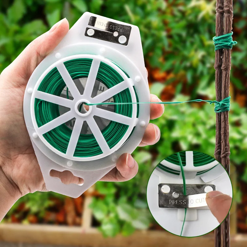 Garden Twist Tie Reusable Green Plant Climbing Support Cable String Flower Creeper Vines Hoops Free Cut Fixed Plant Tying Tool
Garden Twist Tie Reusable Green Plant Climbing Support Cable String Flower Creeper Vines Hoops Free Cut Fixed Plant Tying Tool