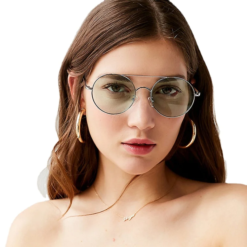 Brand Designer Sun Glasses For Women New Retro Fashion Round Sunglasses Women Alloy Mirror Female Oculos De Sol Black
Brand Designer Sun Glasses For Women New Retro Fashion Round Sunglasses Women Alloy Mirror Female Oculos De Sol Black
