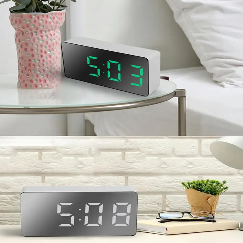 LED Mirror USB Table Alarm Clocks Digital Clocks Snooze Display Time Night Light Children's Gift For Kids Bedroom Home Decor 
LED Mirror USB Table Alarm Clocks Digital Clocks Snooze Display Time Night Light Children's Gift For Kids Bedroom Home Decor