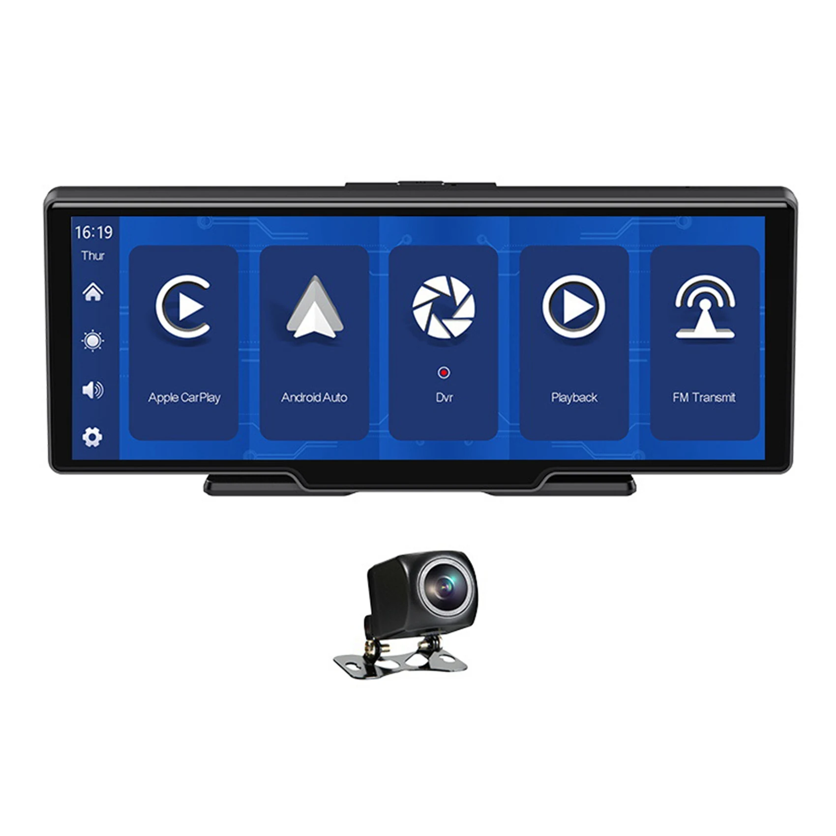 Car Dvr Carplay Android Auto Dashcam Large Screen Center Console BT Dash Cam for Car GPS FM Black Box
Car Dvr Carplay Android Auto Dashcam Large Screen Center Console BT Dash Cam for Car GPS FM Black Box
