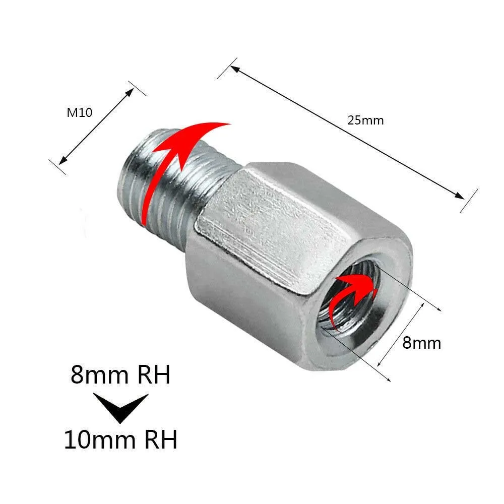 Accessories View Mirror Screws 2pcs 8-10mm Adapters Clockwise Threaded Motorcycle Parts Scooter Rear High Quality
Accessories View Mirror Screws 2pcs 8-10mm Adapters Clockwise Threaded Motorcycle Parts Scooter Rear High Quality