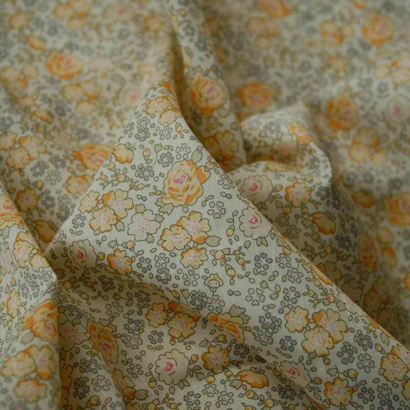 140x50cm Elegant Yellow Roses High Cotton Fabric, Making Dress Shirt Clothing Handmade DIY Cloth
140x50cm Elegant Yellow Roses High Cotton Fabric, Making Dress Shirt Clothing Handmade DIY Cloth