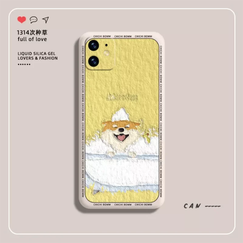 Oil Painting Shiba Inu For Iphone 13 12 Liquid Silicone Phone 7 8 SE Iphonex Soft Shell Anti-fall Protective Cover 7plus Cases
Oil Painting Shiba Inu For Iphone 13 12 Liquid Silicone Phone 7 8 SE Iphonex Soft Shell Anti-fall Protective Cover 7plus Cases