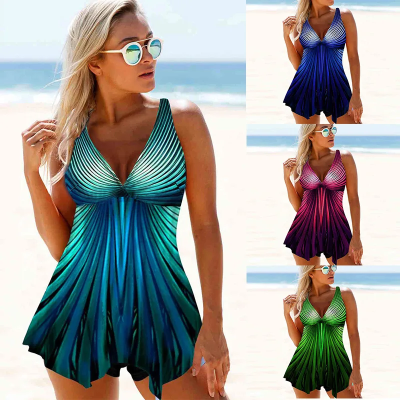 Women Large Size Swimwear Floral Printed Tankini Fashion Sexy Swimwear Dress Print Swimsuit With Shorts Two Piece Bathing Suit
Women Large Size Swimwear Floral Printed Tankini Fashion Sexy Swimwear Dress Print Swimsuit With Shorts Two Piece Bathing Suit