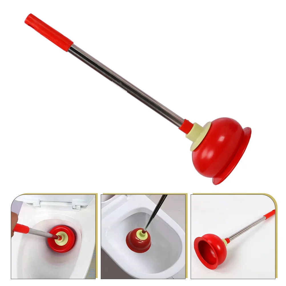 Toilet Suction Plunger Long Handle Plunger Rubber Stainless Steel Plunger 
Toilet Suction Plunger Long Handle Plunger Rubber Stainless Steel Plunger