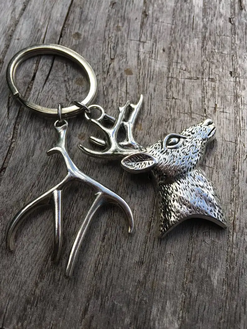 Retro Trend Jewelry Antlers Sika Deer Pendant Keychain Christmas Keychain Anime Car Accessories
Retro Trend Jewelry Antlers Sika Deer Pendant Keychain Christmas Keychain Anime Car Accessories