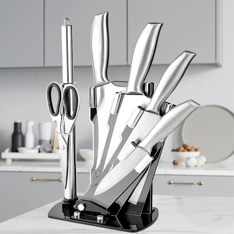 Knives Set Kitchen Accessories Sharpening Steel Knife Holder White With knife Stand knife Holder
Knives Set Kitchen Accessories Sharpening Steel Knife Holder White With knife Stand knife Holder