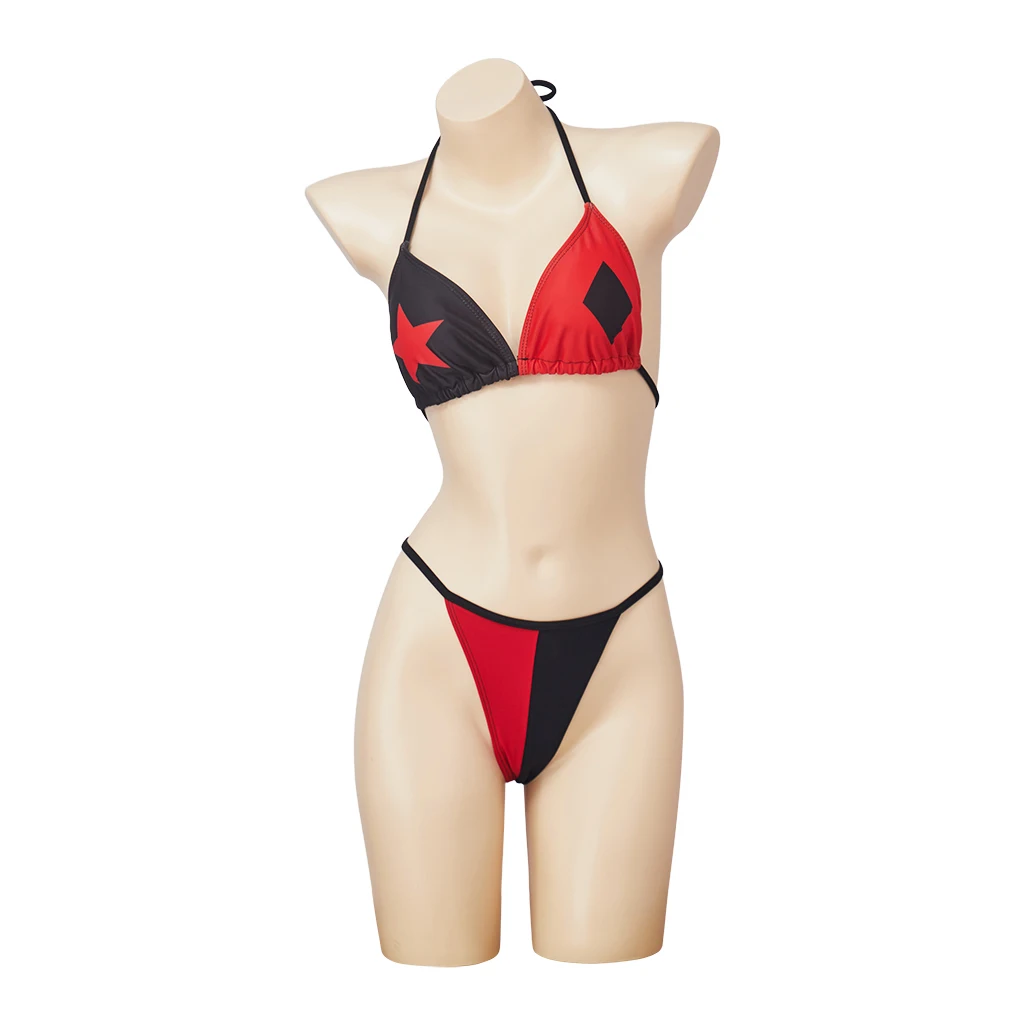 Lady Joker Cosplay Harleen Costume Sexy Top Halter Neck Bikini Underwear Quinzel Swimsuit Swimwear Outfits Halloween Carnival
Lady Joker Cosplay Harleen Costume Sexy Top Halter Neck Bikini Underwear Quinzel Swimsuit Swimwear Outfits Halloween Carnival