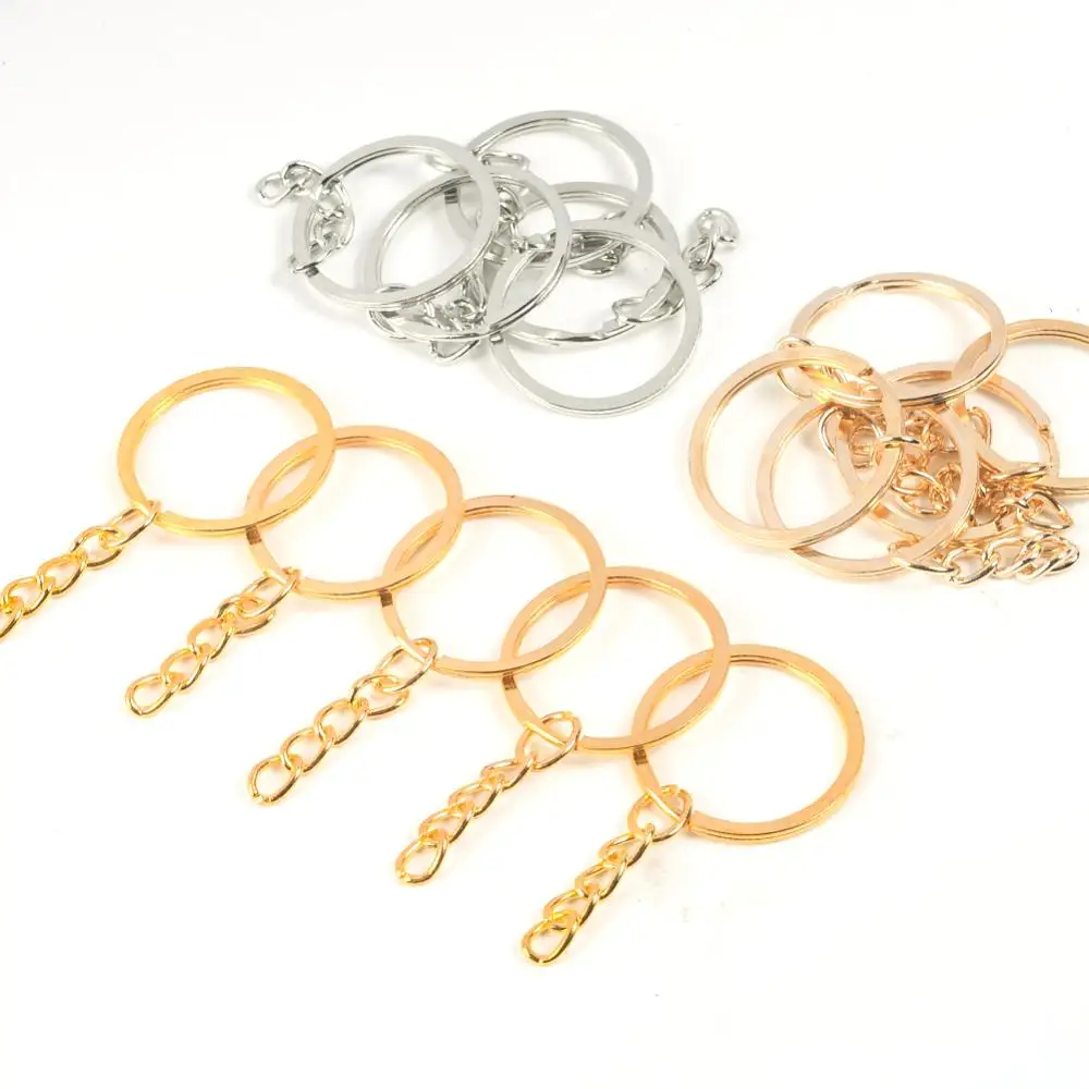 5Pcs/lot Key Rings With Chains 3 Colors Plated Round Split Keychain Keyrings Jewelry Making Supplies
5Pcs/lot Key Rings With Chains 3 Colors Plated Round Split Keychain Keyrings Jewelry Making Supplies