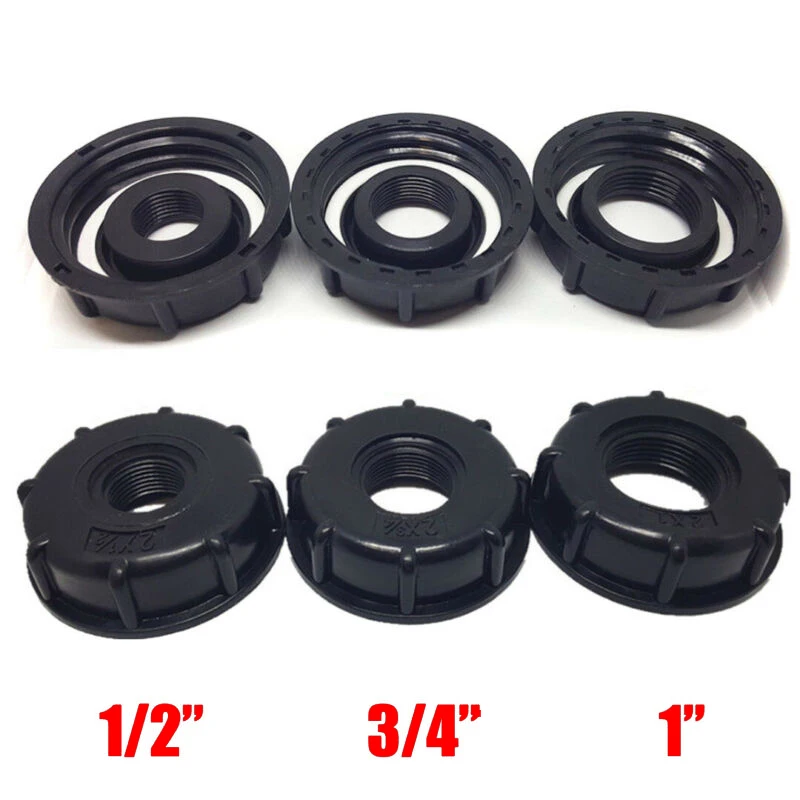 3 Size IBC Adapter Tank Connection Threaded Cap 1/2 "3/4" 1 " Tank Connection Coarse Thread Faucet Alloy Replacement Valve
3 Size IBC Adapter Tank Connection Threaded Cap 1/2 "3/4" 1 " Tank Connection Coarse Thread Faucet Alloy Replacement Valve