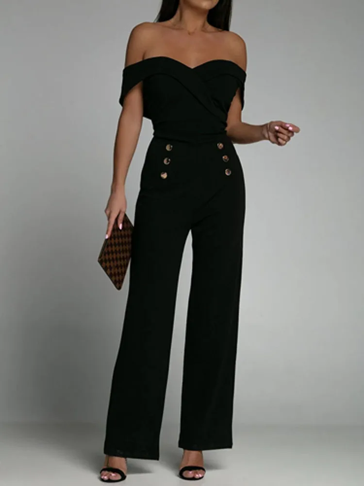 Women 2022 New Commuter Jumpsuit Sexy Slim Wrap Bust Off Shoulder Party Jumpsuit Fashion Solid Tight Straight Trousers Jumpsuit
Women 2022 New Commuter Jumpsuit Sexy Slim Wrap Bust Off Shoulder Party Jumpsuit Fashion Solid Tight Straight Trousers Jumpsuit