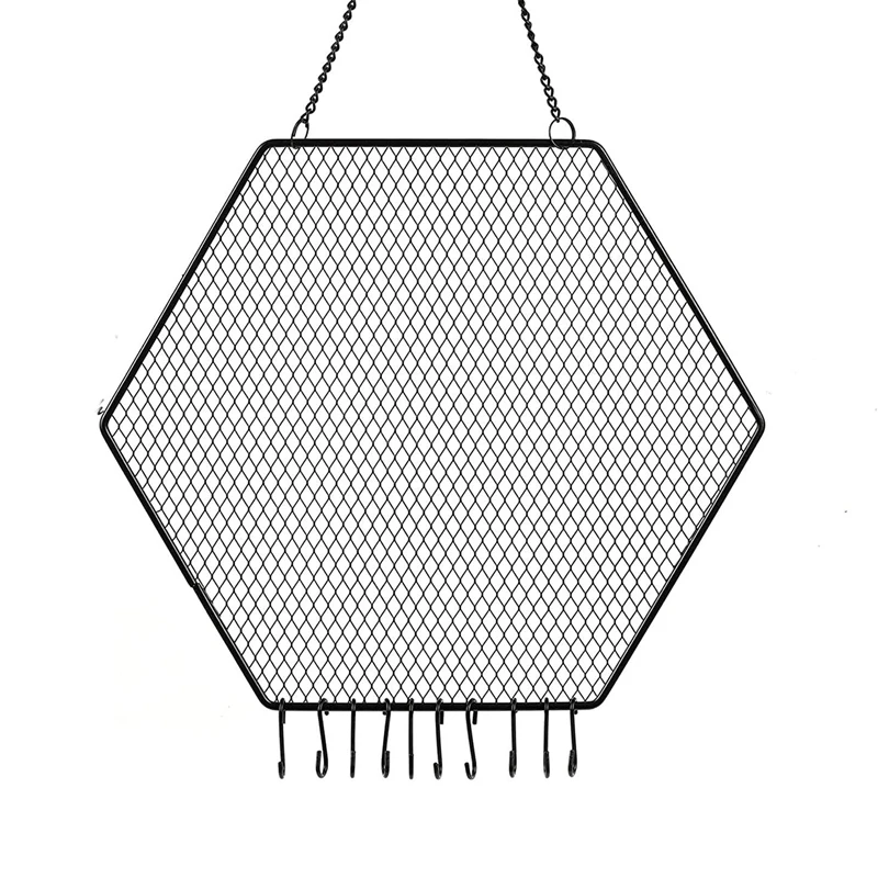 Настенный держатель для сережек, декоративная Шестигранная искусственная кожа с подвесными крючками для ожерелий
Настенный держатель для сережек, декоративная Шестигранная искусственная кожа с подвесными крючками для ожерелий