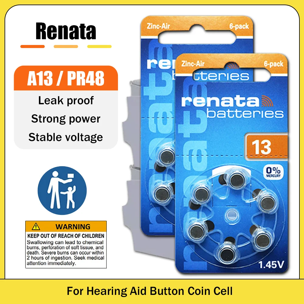 Цинка Renata A13 PR48 13A ZA13 360 в 1 45 шт. 60 упаковок - купить по выгодной цене |