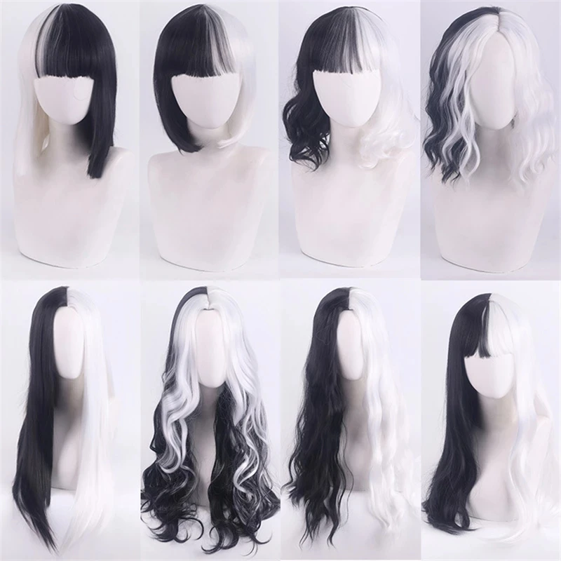 Cruella De Vil Kuila Half Black And Half Hundred Curly Cosplay Wig Heat Resistant Hair Party Wig Free Wig Cap.
Cruella De Vil Kuila Half Black And Half Hundred Curly Cosplay Wig Heat Resistant Hair Party Wig Free Wig Cap.