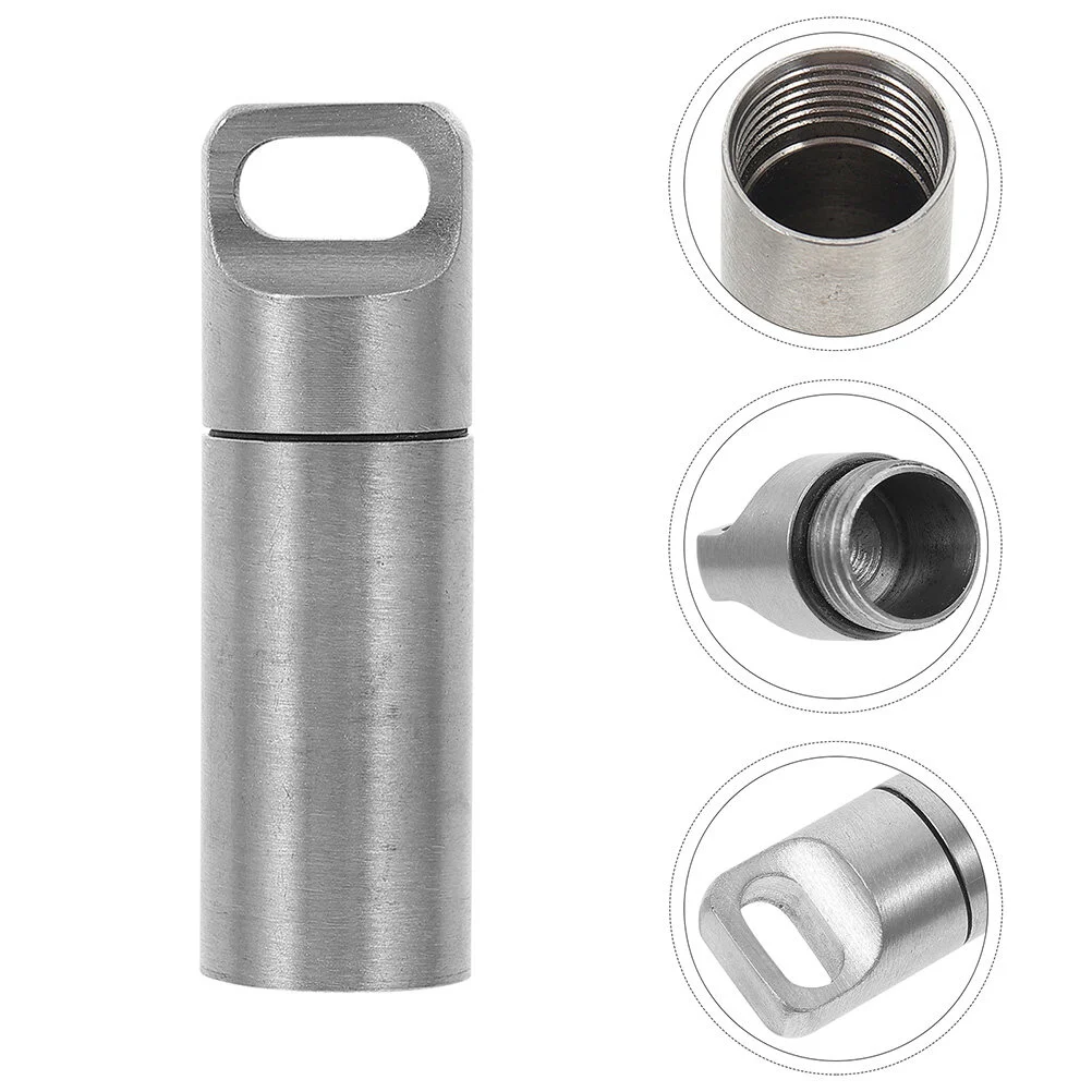 Flat Stainless Steel Medicine Container Outdoor Mini Holder Waterproof Organizer Multi-functional Storage 
Flat Stainless Steel Medicine Container Outdoor Mini Holder Waterproof Organizer Multi-functional Storage