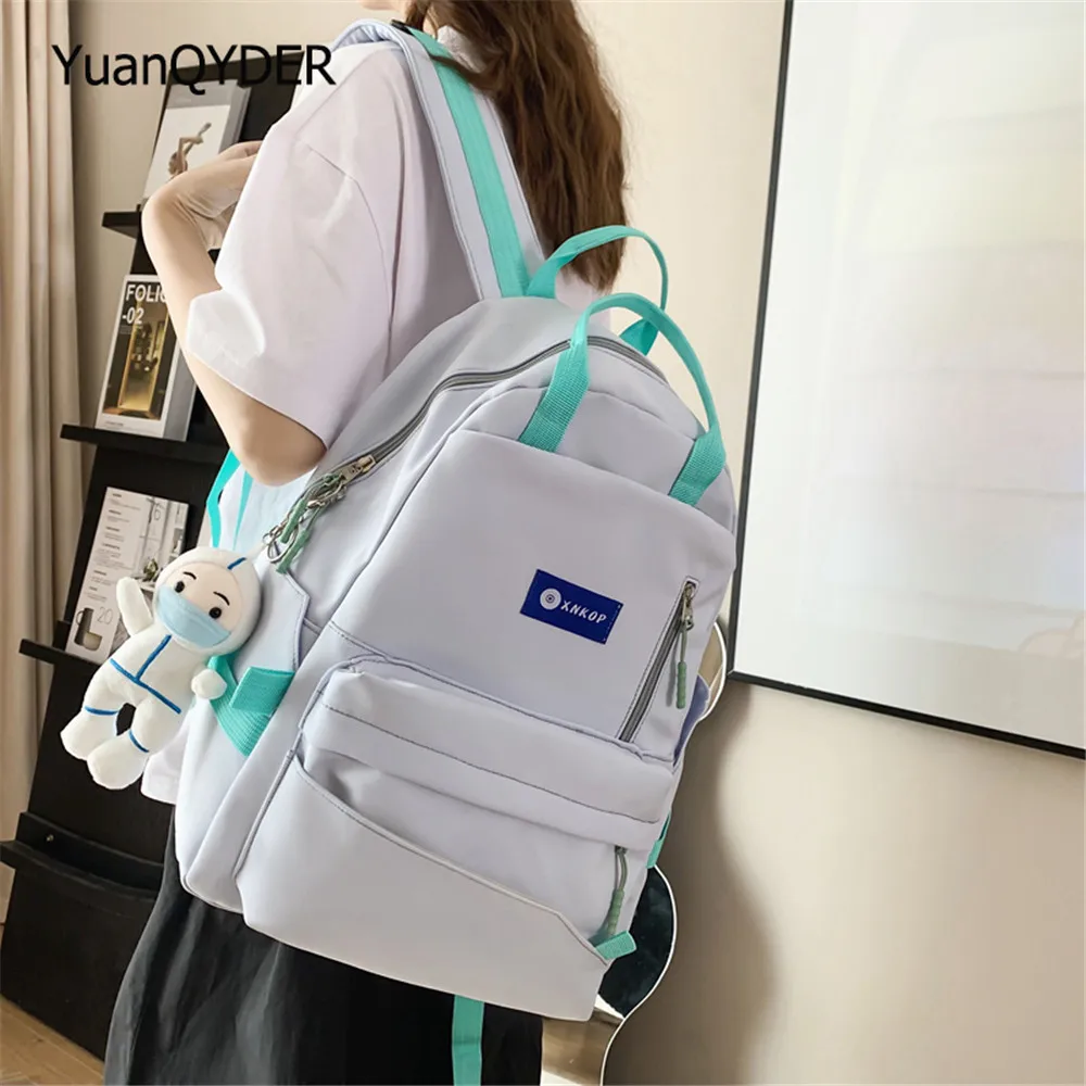 Fashion Waterproof Women Backpack for Teenager Casual Solid Girl School Bag Nylon Black Travel Students Bookbag Colourful Blue
Fashion Waterproof Women Backpack for Teenager Casual Solid Girl School Bag Nylon Black Travel Students Bookbag Colourful Blue