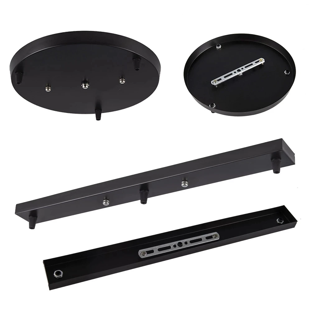 Haoze Ceiling mounted Base Canopy Plate 3 Heads Chandeliers pendant Light hanging Lighting ceiling Accessories Black White
Haoze Ceiling mounted Base Canopy Plate 3 Heads Chandeliers pendant Light hanging Lighting ceiling Accessories Black White