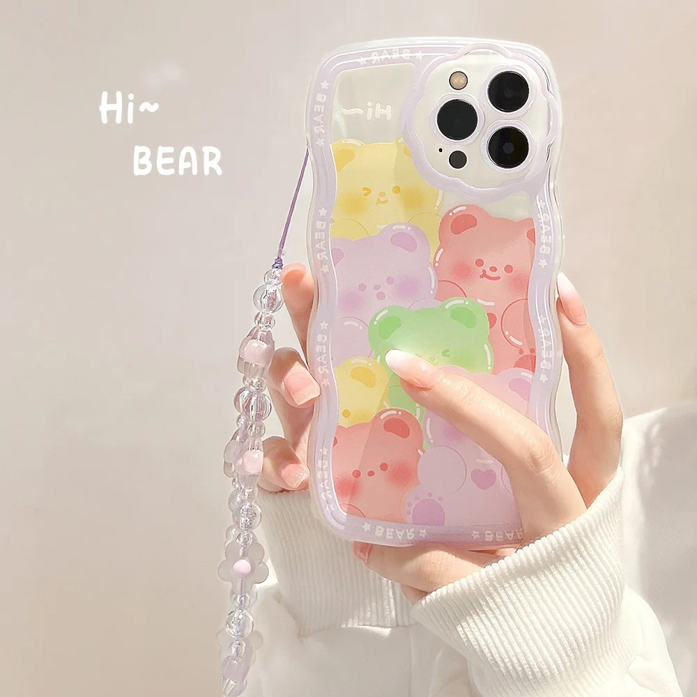 Cute Flower Cartoon Wavy Case For iPhone 14 13 12 11 Pro Max XR XS X 7 8 Plus SE 2022 Soft Silicone Bumper Cover With Hand Rope
Cute Flower Cartoon Wavy Case For iPhone 14 13 12 11 Pro Max XR XS X 7 8 Plus SE 2022 Soft Silicone Bumper Cover With Hand Rope