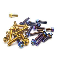 Motorcycle Crankcase Engine Screws Stainless Steel Bluing Gold Nut Cap Bolts Set for Yamaha LC135 S MX135 Sniper Classic 135
