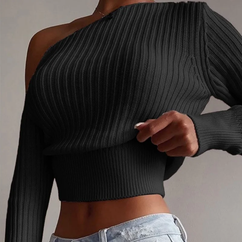 2023 Fashion Casual Short Sweater Spring Sexy Off Shoulder Sweater Tops Women Elegant Solid Long Sleeve Knitted Pullovers Ladies
2023 Fashion Casual Short Sweater Spring Sexy Off Shoulder Sweater Tops Women Elegant Solid Long Sleeve Knitted Pullovers Ladies