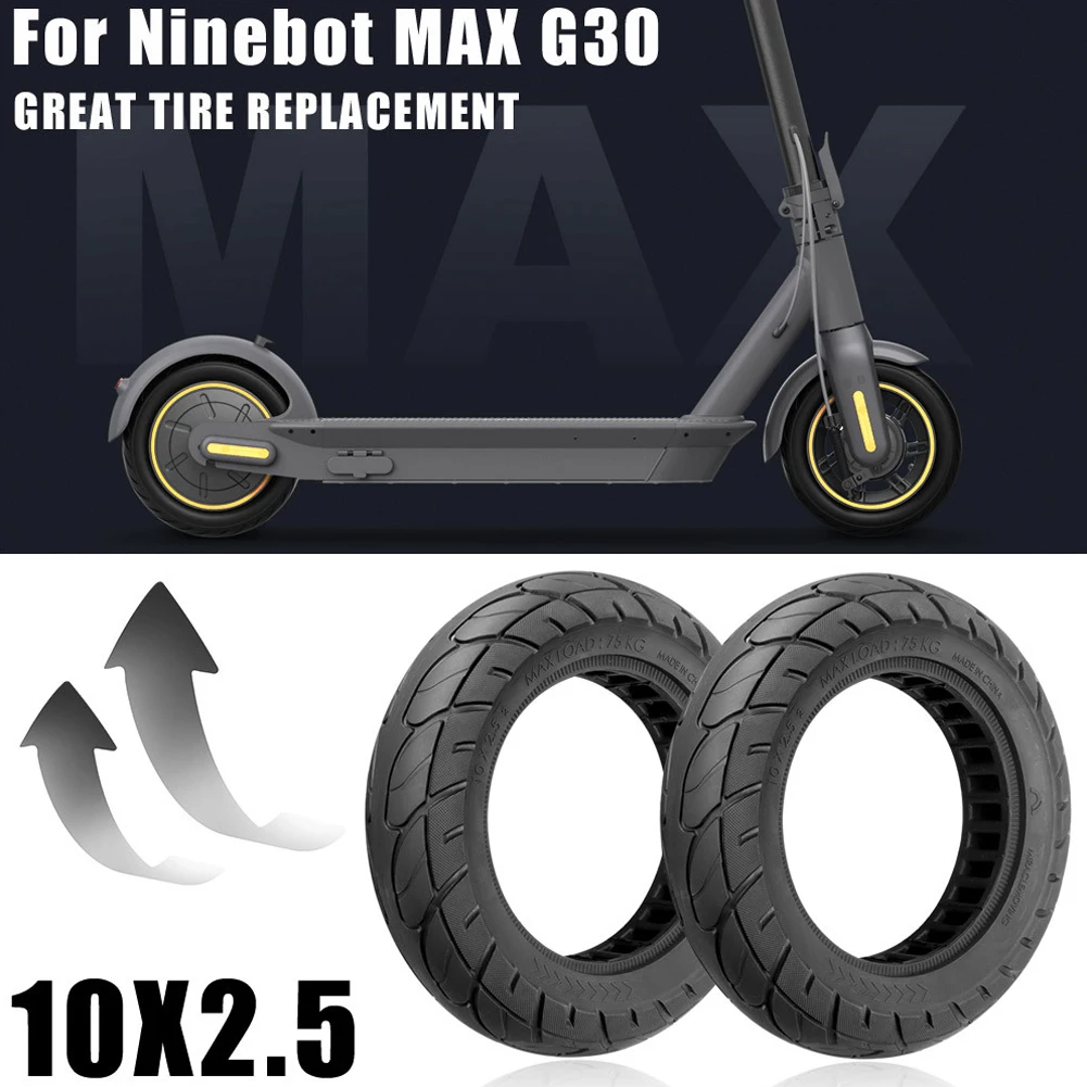 10 Inch 10x2.50 Solid Tire 60/70-6.5 For Ninebot Max G30 Electric Scooter Inner Honeycomb Tire Black Solid Tire Replacement Part
10 Inch 10x2.50 Solid Tire 60/70-6.5 For Ninebot Max G30 Electric Scooter Inner Honeycomb Tire Black Solid Tire Replacement Part