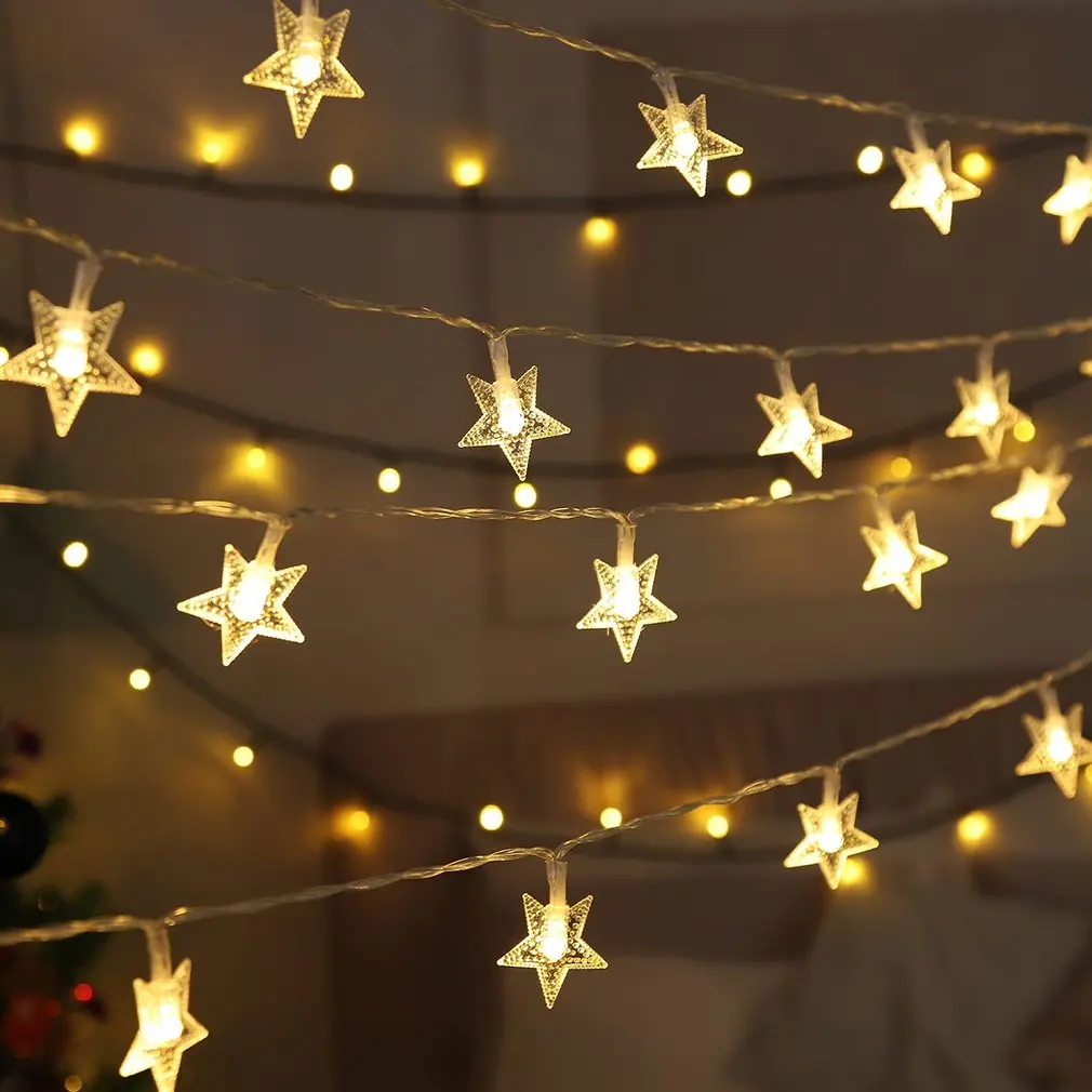 

3M 20Led Fairy Lights Stars Snowflake USB Outdoor/Indoor Garland Christmas/New Year Xmas Festoon LED Lights String Home Decor