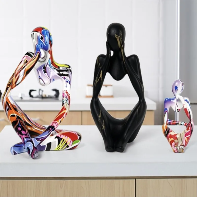 Colorful Sculpture Graffiti Abstract Resin Handmade Crafts Thinker Figurine Statue Home Decor Interior Office Desktop Ornaments
Colorful Sculpture Graffiti Abstract Resin Handmade Crafts Thinker Figurine Statue Home Decor Interior Office Desktop Ornaments