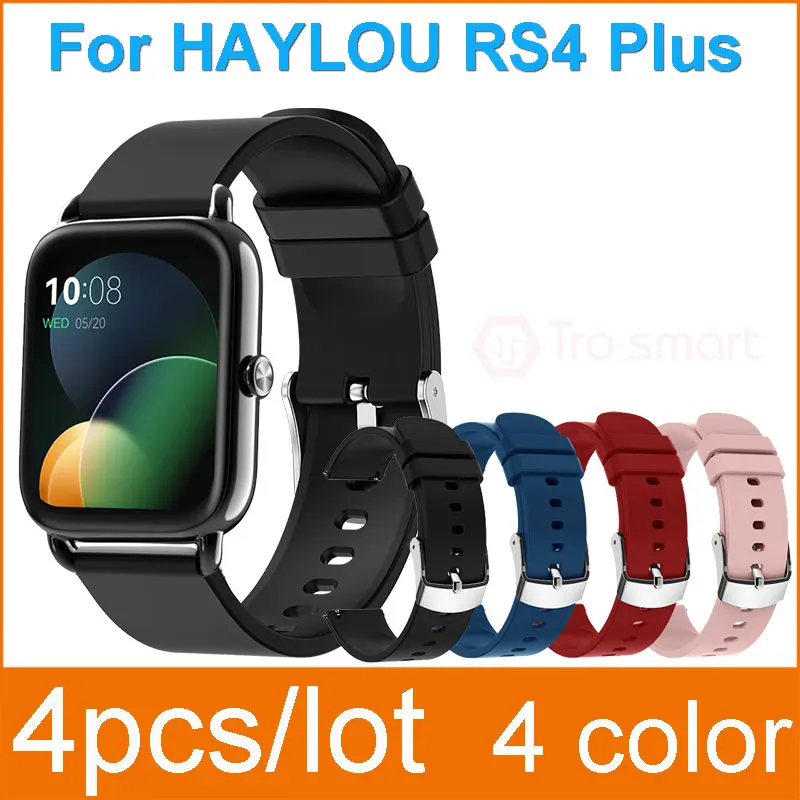 Ремешок для смарт-часов HAYLOU RS4 Plus, силиконовый браслет для наручных часов HAYLOU RS4 Plus, 20 мм, 4 шт./лот
Ремешок для смарт-часов HAYLOU RS4 Plus, силиконовый браслет для наручных часов HAYLOU RS4 Plus, 20 мм, 4 шт./лот