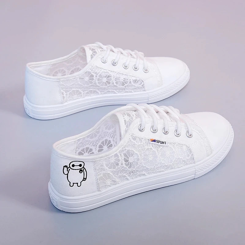 Girls Canvas Shoes Lace Breathable Korean Students Flat Shoes White Women Casual Footwear Female Summer Mesh Sneakers
Girls Canvas Shoes Lace Breathable Korean Students Flat Shoes White Women Casual Footwear Female Summer Mesh Sneakers