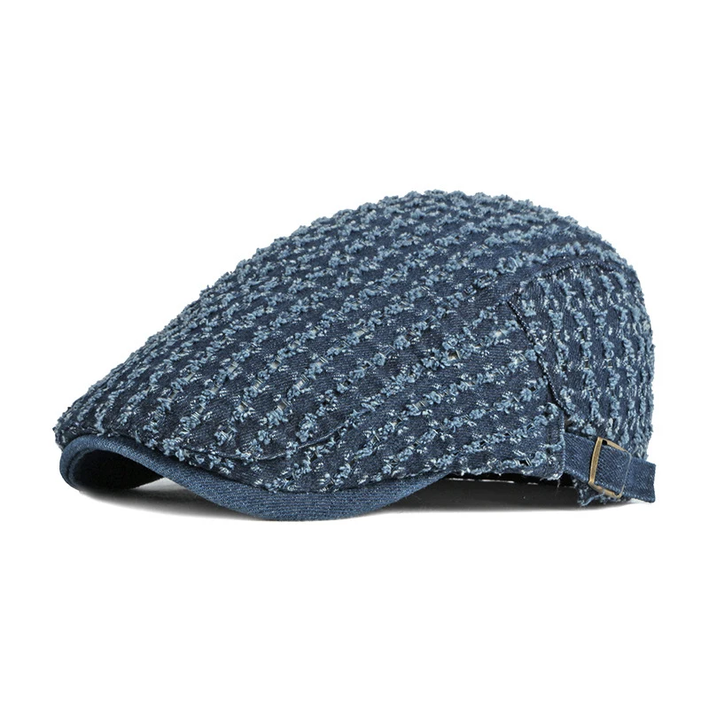 Simple Cowboy Hats for Men Women Retro Denim Newsboy Hat Unisex Casual Hole Washed Beret Cap hip hop Flat Cap Casquette Gorras
Simple Cowboy Hats for Men Women Retro Denim Newsboy Hat Unisex Casual Hole Washed Beret Cap hip hop Flat Cap Casquette Gorras