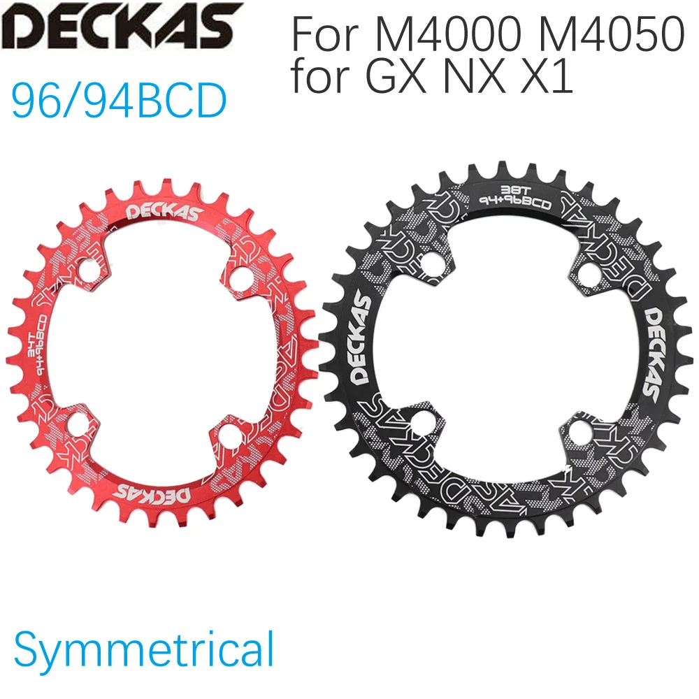 

Deckas Chainring 96BCD Round Oval 32t 34t 36t 38t Tooth Plate MTB Mountain Bike 96BCD Road M4000 M4050 NX GX X1
