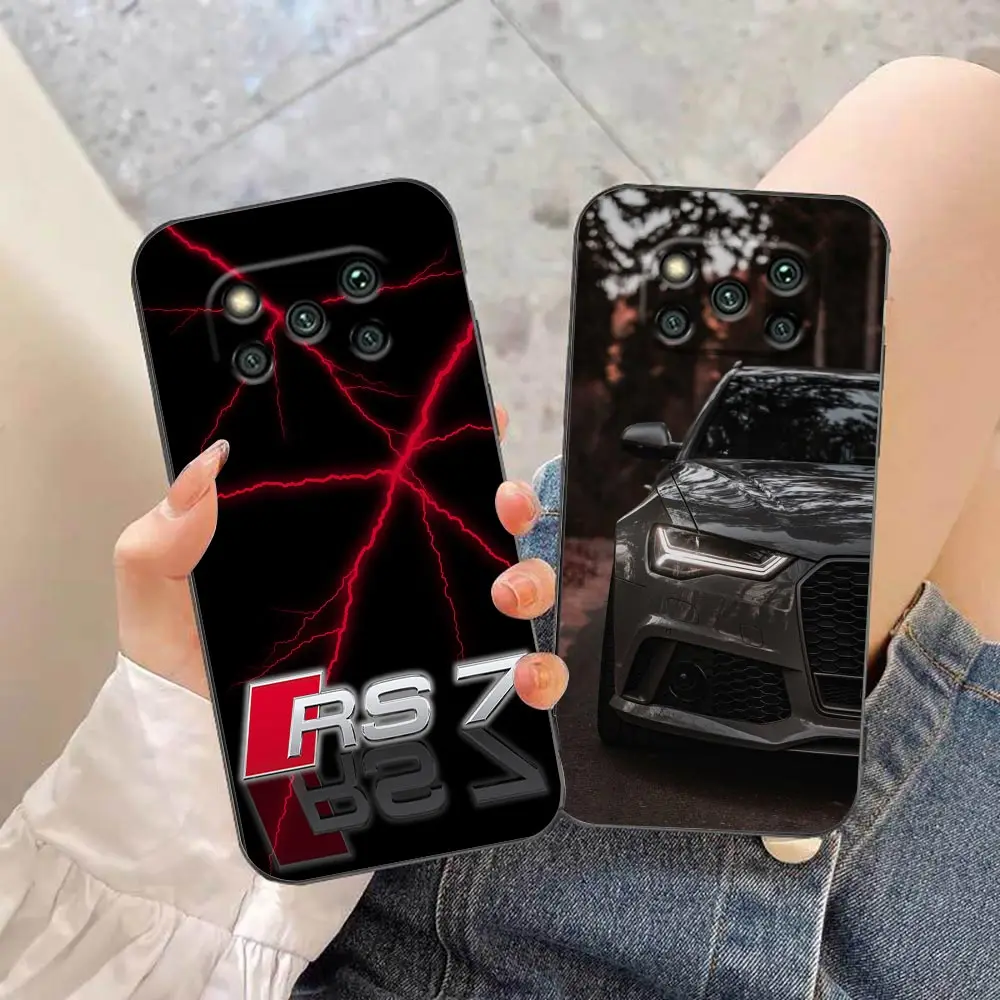 

German Luxury Car A-AUDI Case For Xiaomi Note 10 Poco X5 M5 M4 C40 F4 X4 X3 M3 F3 GT Pro 5G 4G Black Shark 5 Mix 3 2S 2 4 Funda