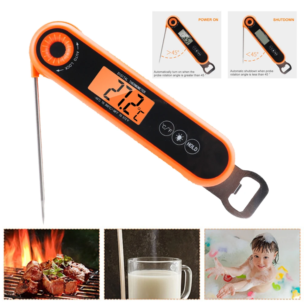 New Digital Meat Thermometer Instant Read Food Thermometer for Cooking Grill with Rotatable Probe Auto Off Waterproof Kitchen
New Digital Meat Thermometer Instant Read Food Thermometer for Cooking Grill with Rotatable Probe Auto Off Waterproof Kitchen