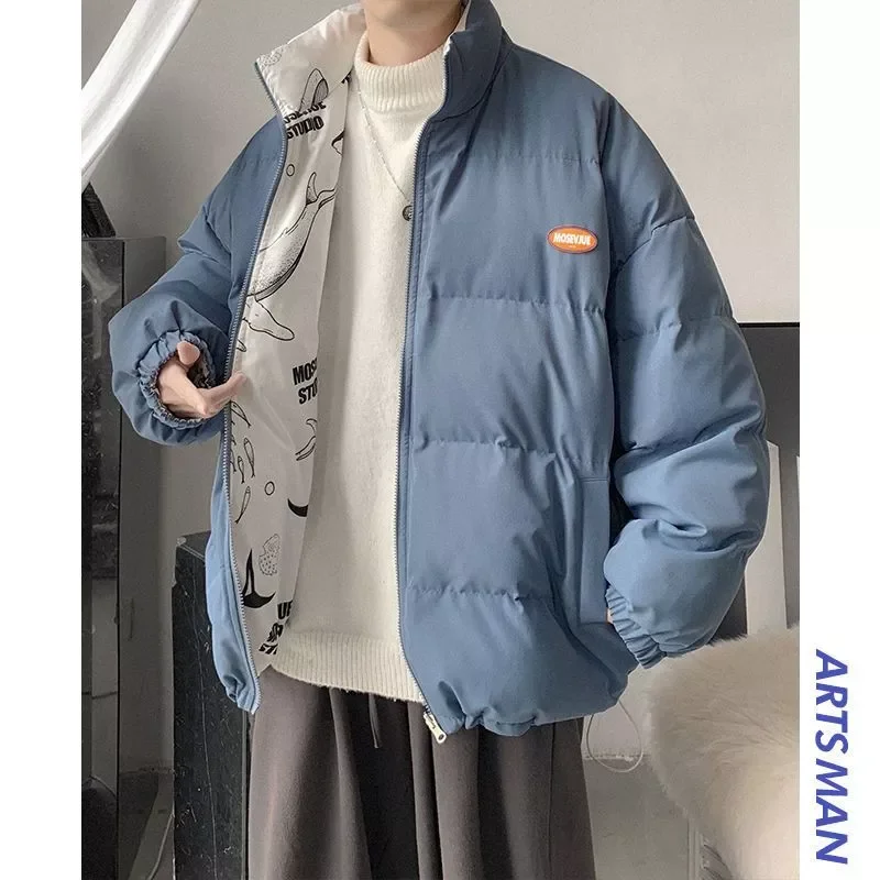 2022NEW New Bread Thicken Coat For Men Women Double-sided Wear Korean Trend Stand-up Collar Padded Jacket Winter Anime Print Jac
2022NEW New Bread Thicken Coat For Men Women Double-sided Wear Korean Trend Stand-up Collar Padded Jacket Winter Anime Print Jac