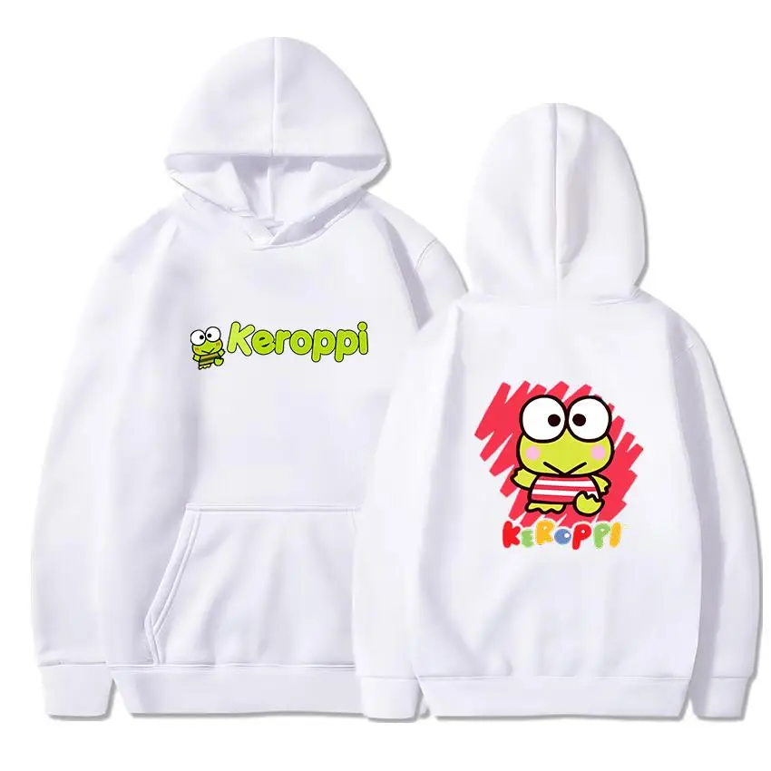 Kerokero Keroppi толстовка с капюшоном для девочек и мальчиков модный свитшот в стиле