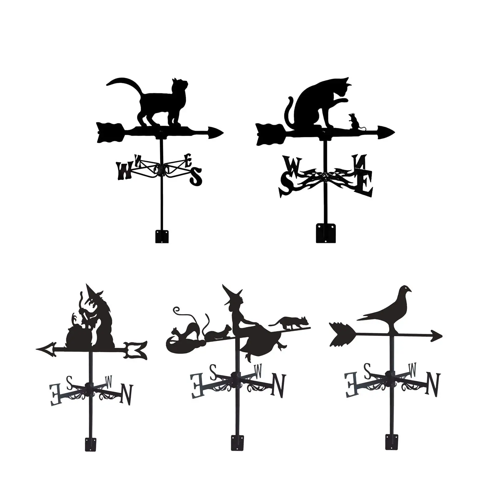 Wrought Iron Weathervane Direction for Yard Courtyard Cottage
Wrought Iron Weathervane Direction for Yard Courtyard Cottage