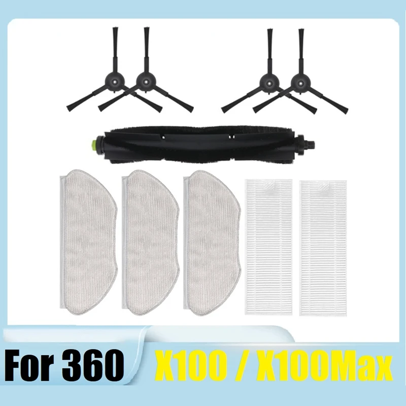 Запчасти для робота-пылесоса 360 X100/X100max, моющаяся основная боковая щетка, Швабра, ткань, фильтр НЕРА, 10 шт.
Запчасти для робота-пылесоса 360 X100/X100max, моющаяся основная боковая щетка, Швабра, ткань, фильтр НЕРА, 10 шт.