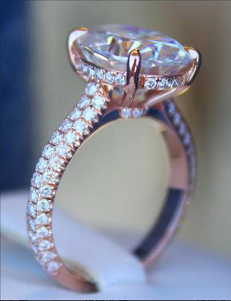 Exquisite Rose Gold Round Cut Zircon Wedding Ring Elegant Cocktail Party Crystal Ring Engagement Jewelry Anniversary Gift
Exquisite Rose Gold Round Cut Zircon Wedding Ring Elegant Cocktail Party Crystal Ring Engagement Jewelry Anniversary Gift